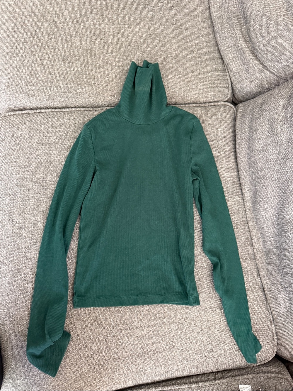 Zara Women's Forest Green Turtleneck Sweater